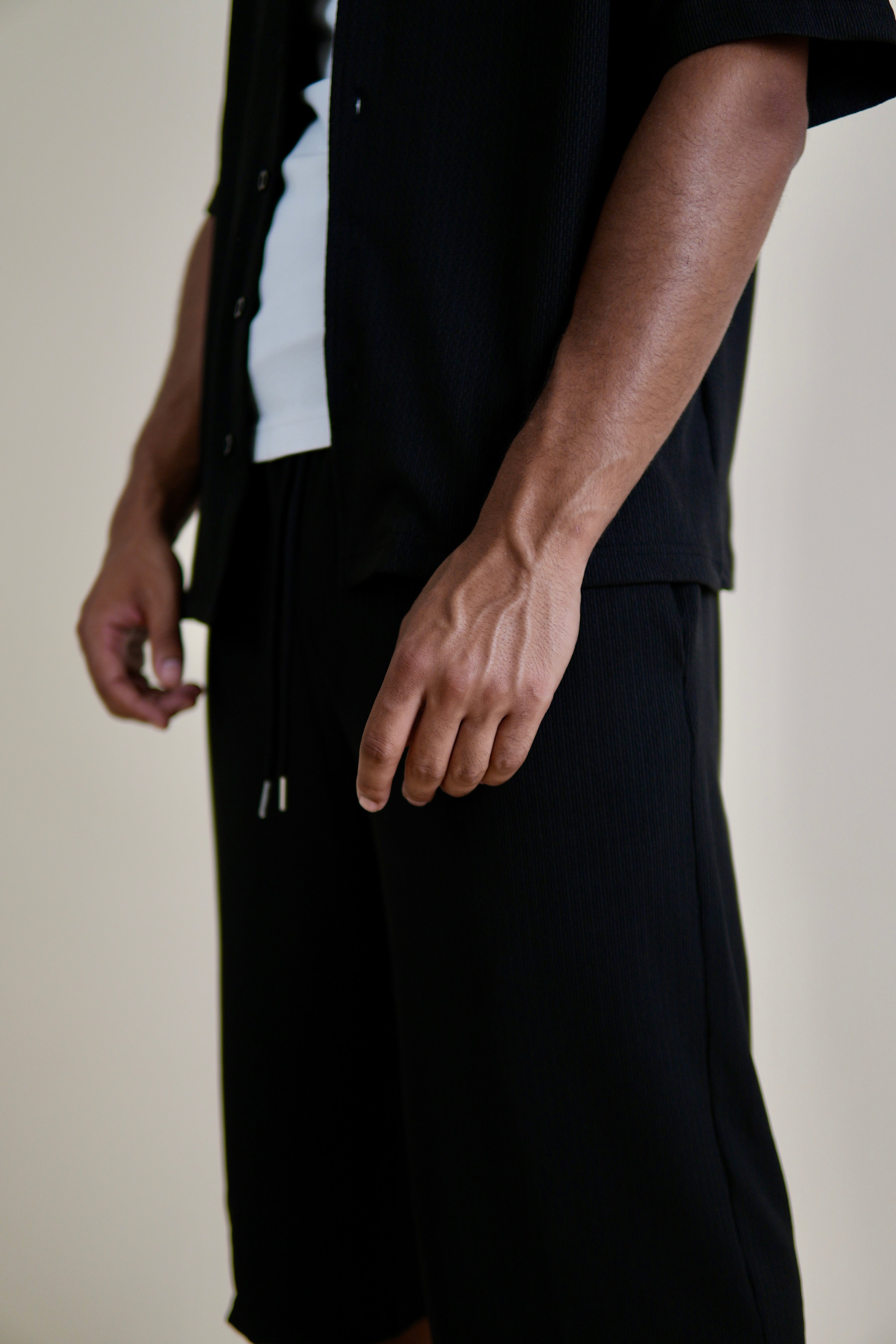 Men's Black Rivieria Relaxed Shorts
