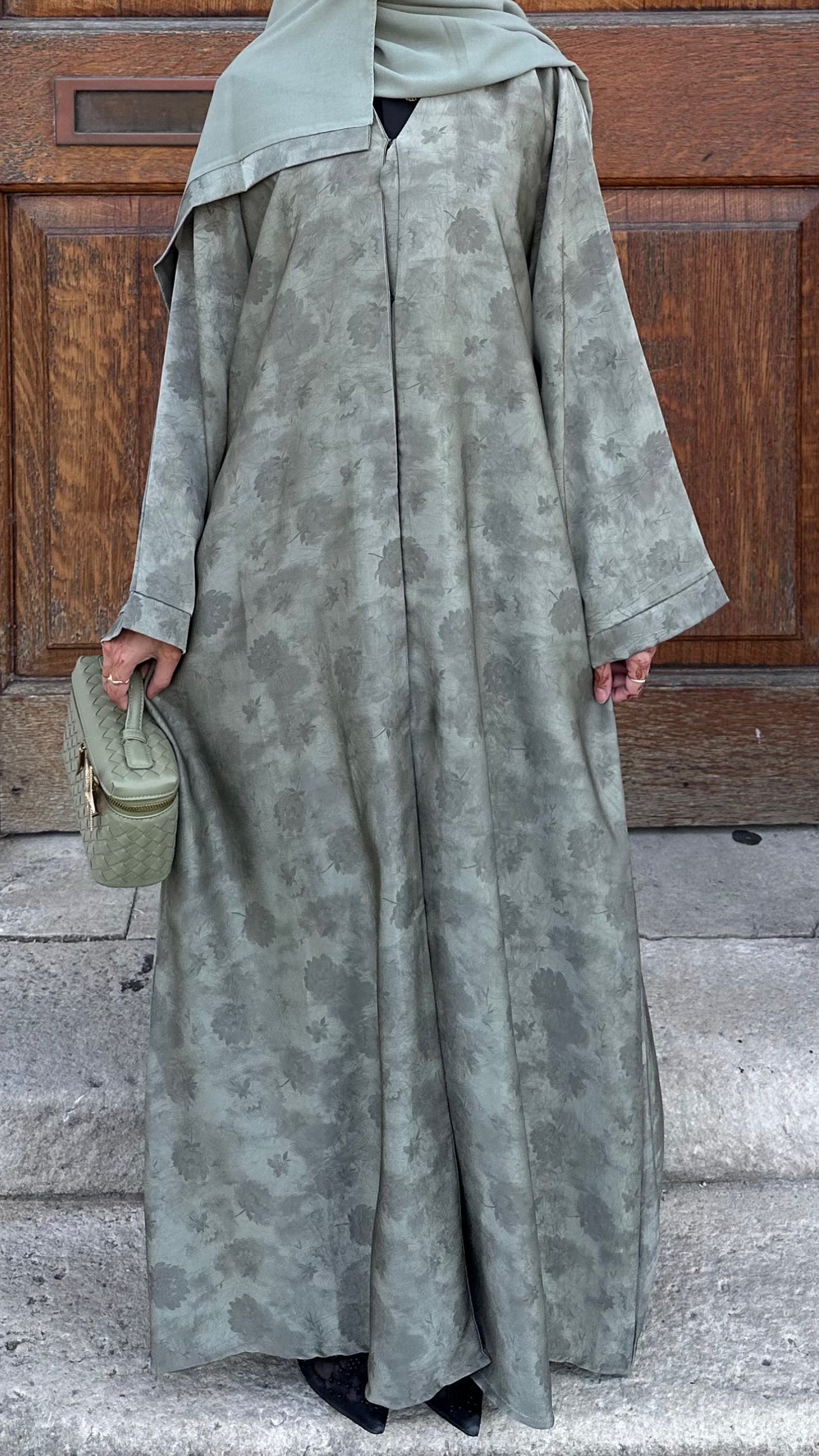 Sage Mukka Petal Abaya