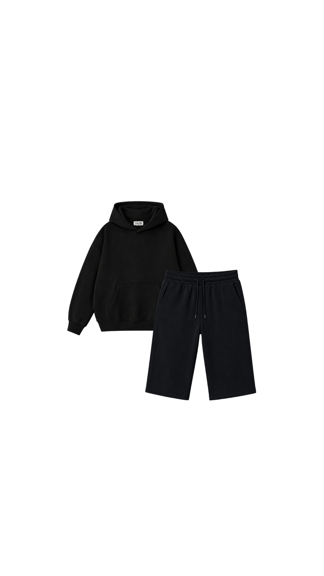 Essential Relaxed Fit Hoodie Black