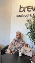The Aurora Abaya front view – From #1 Shop YAZIR – YAZIRCO