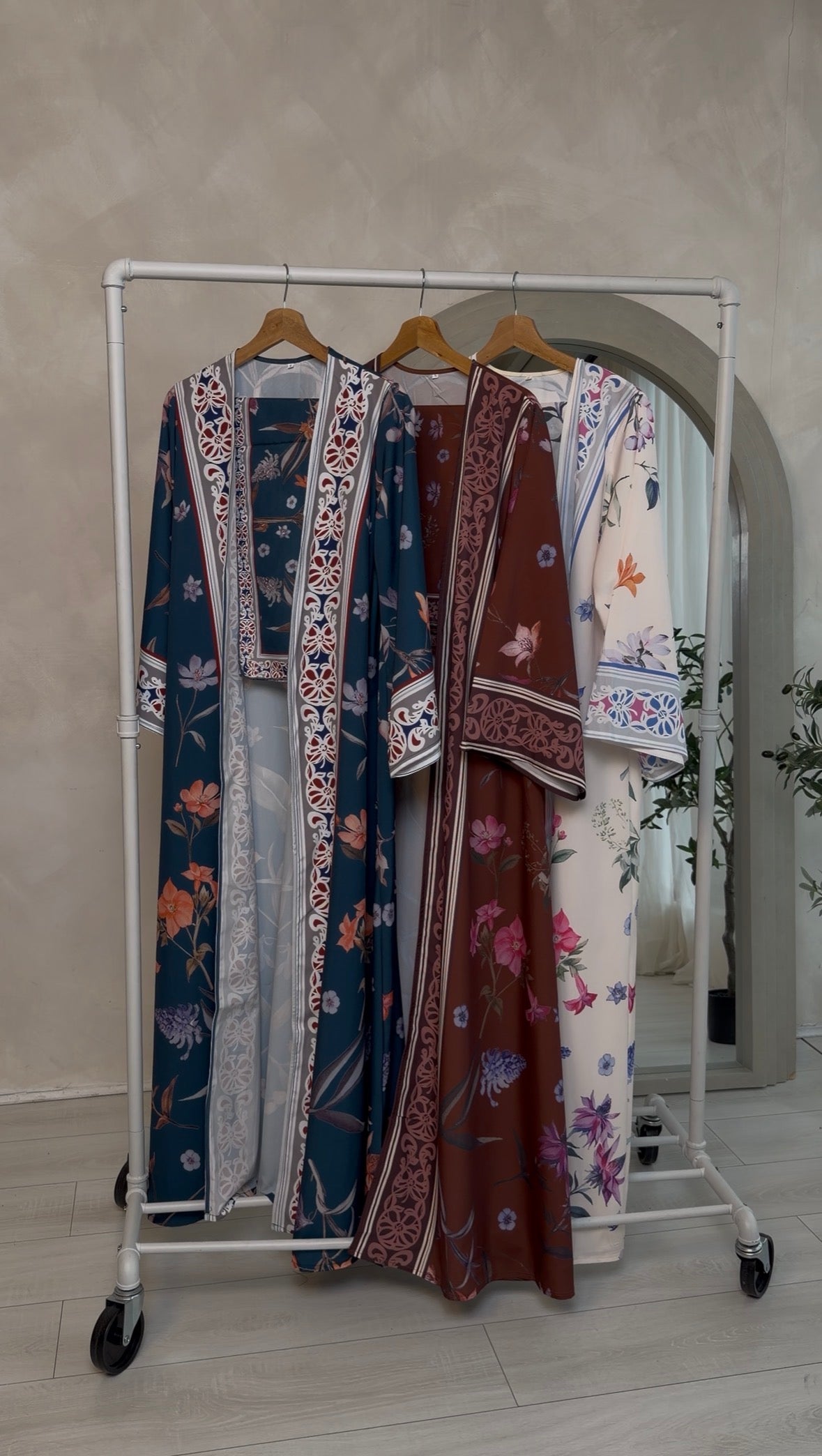 The Ivory Blue Abaya