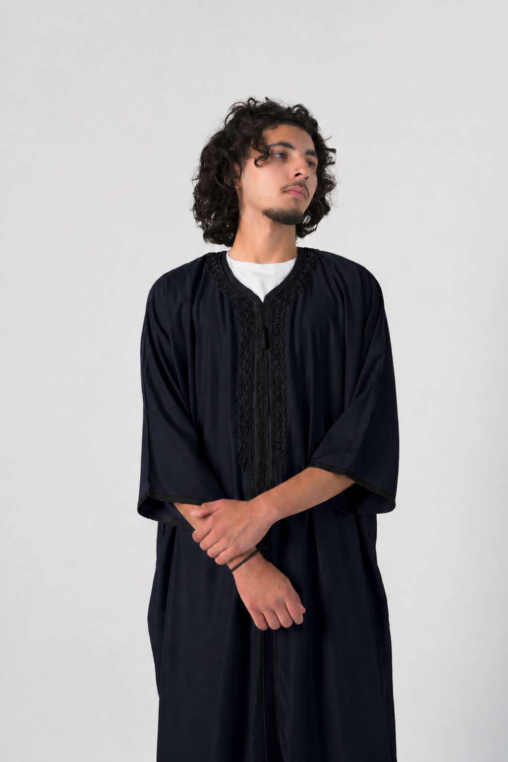 Men's Moroccan Dark Navy Gandoura