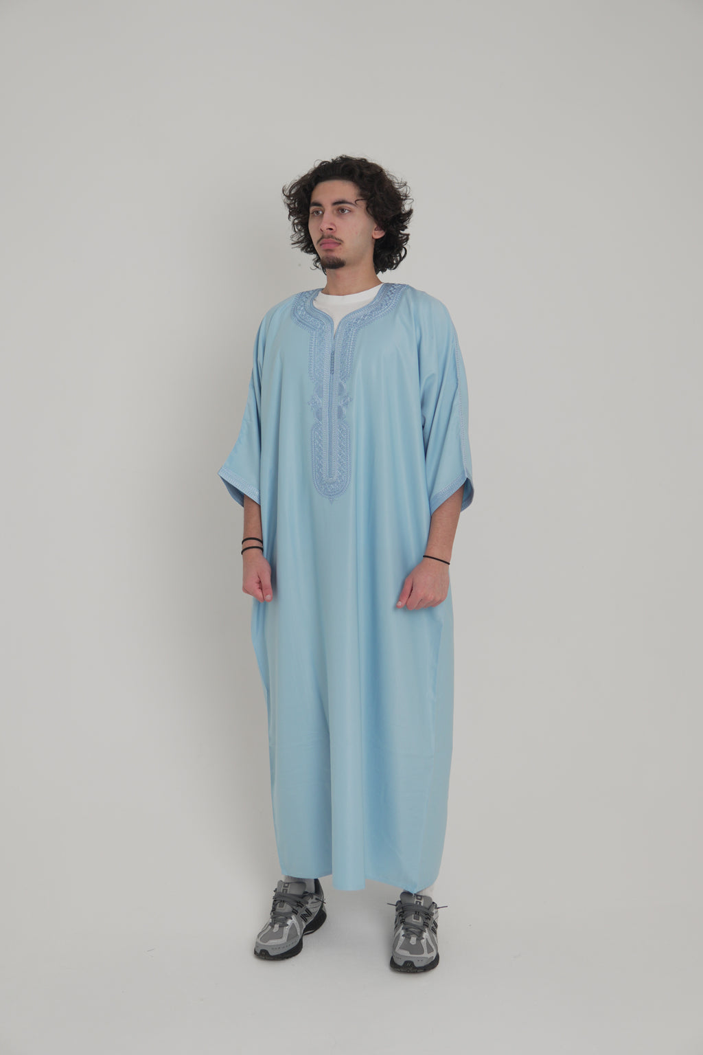 Light Blue Moroccan Gandoura