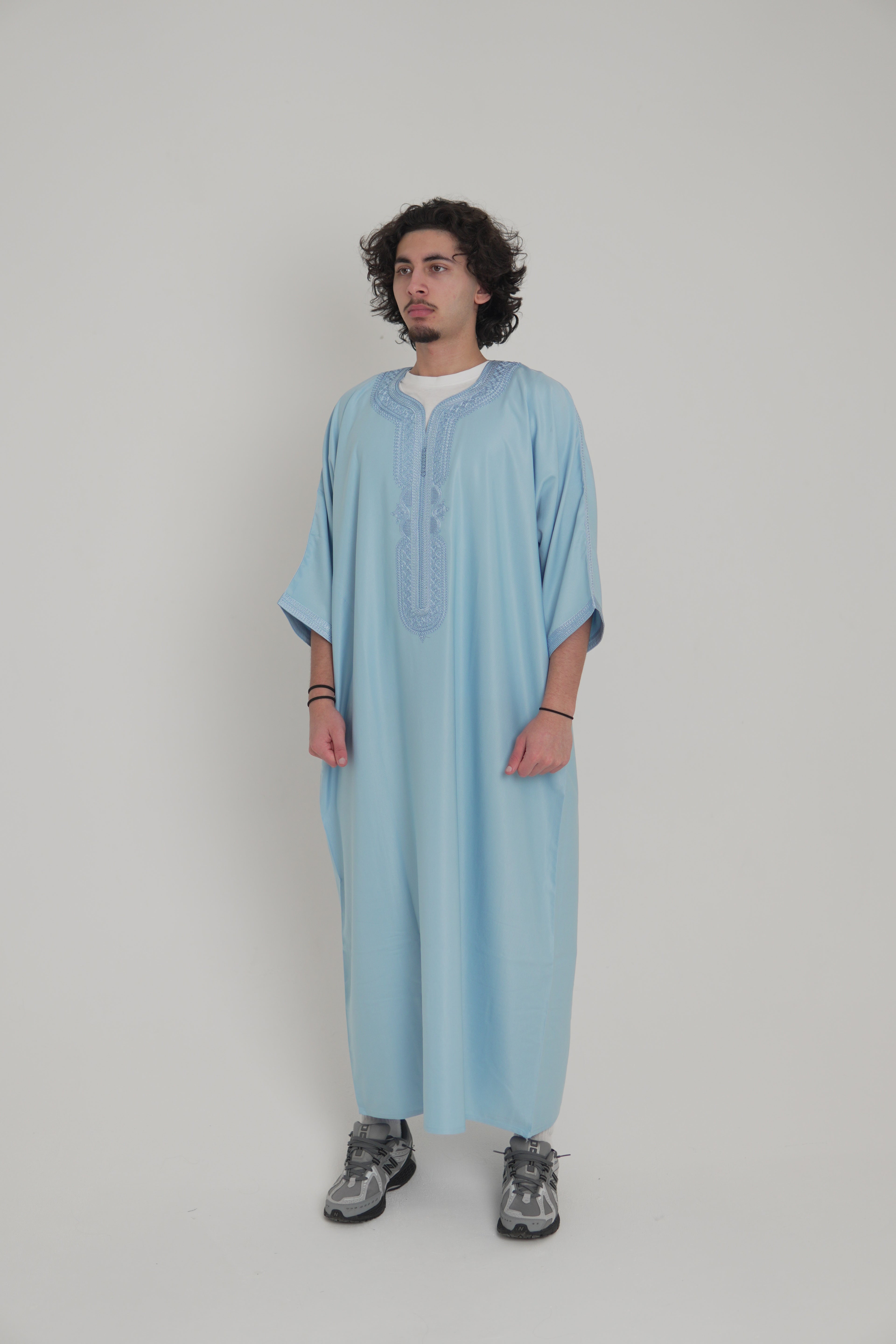 Light Blue Moroccan Gandoura