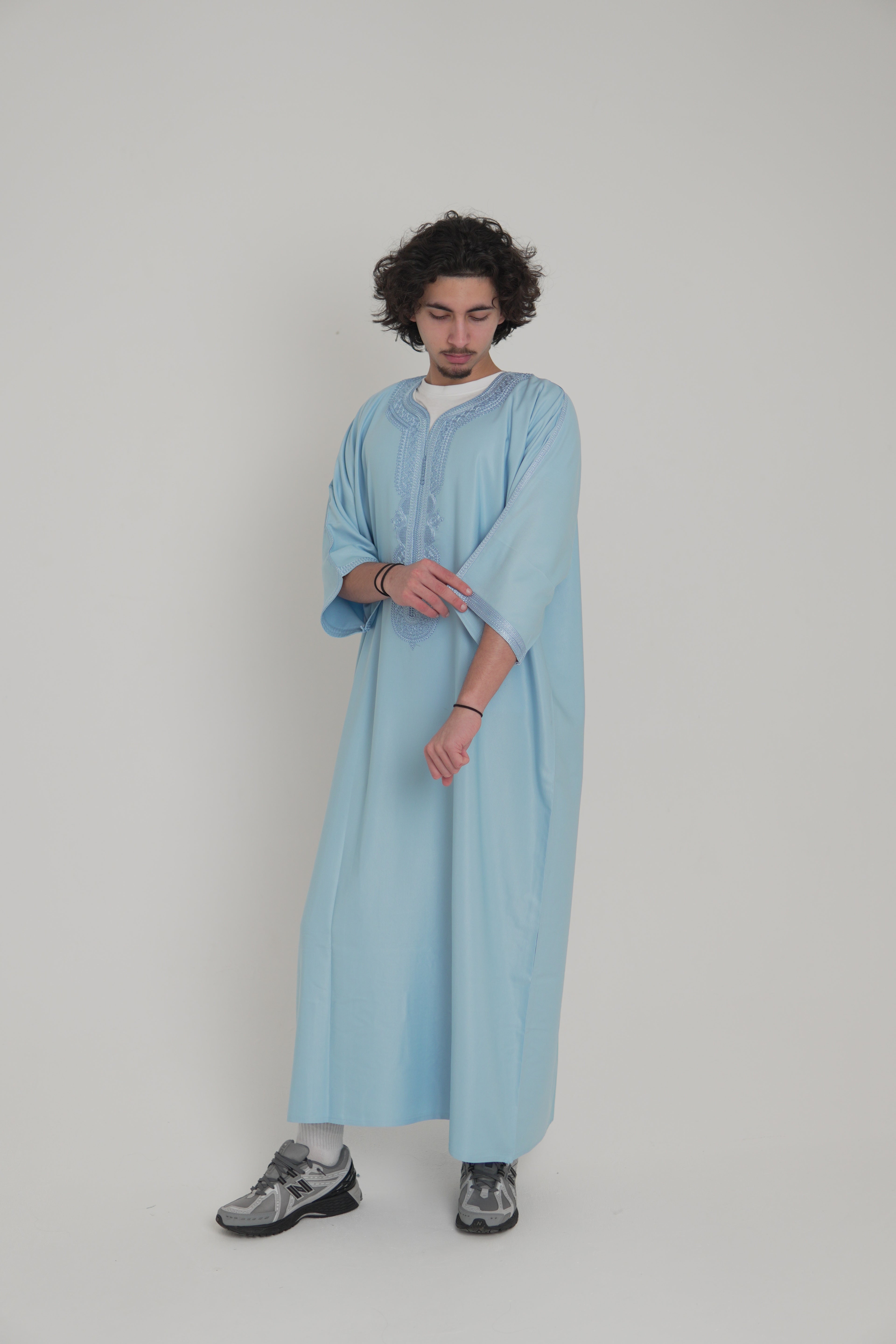 Light Blue Moroccan Gandoura