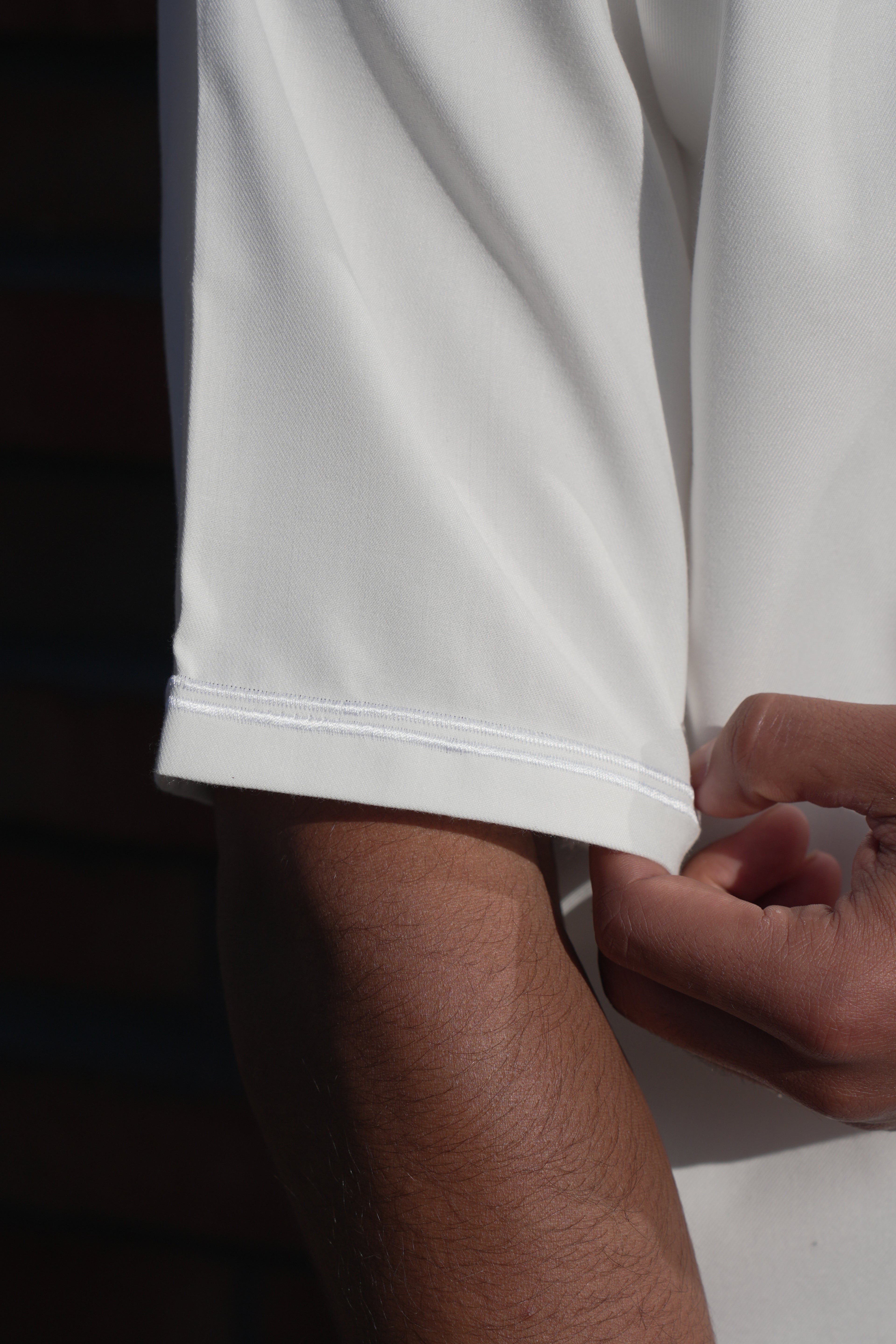 Premium White Emirati Half Sleeve Thobe