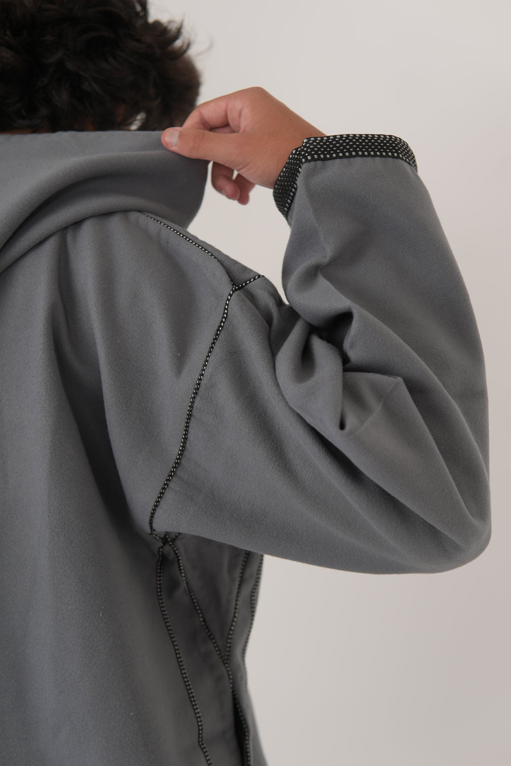 Men's Grey Djellaba Moroccan
