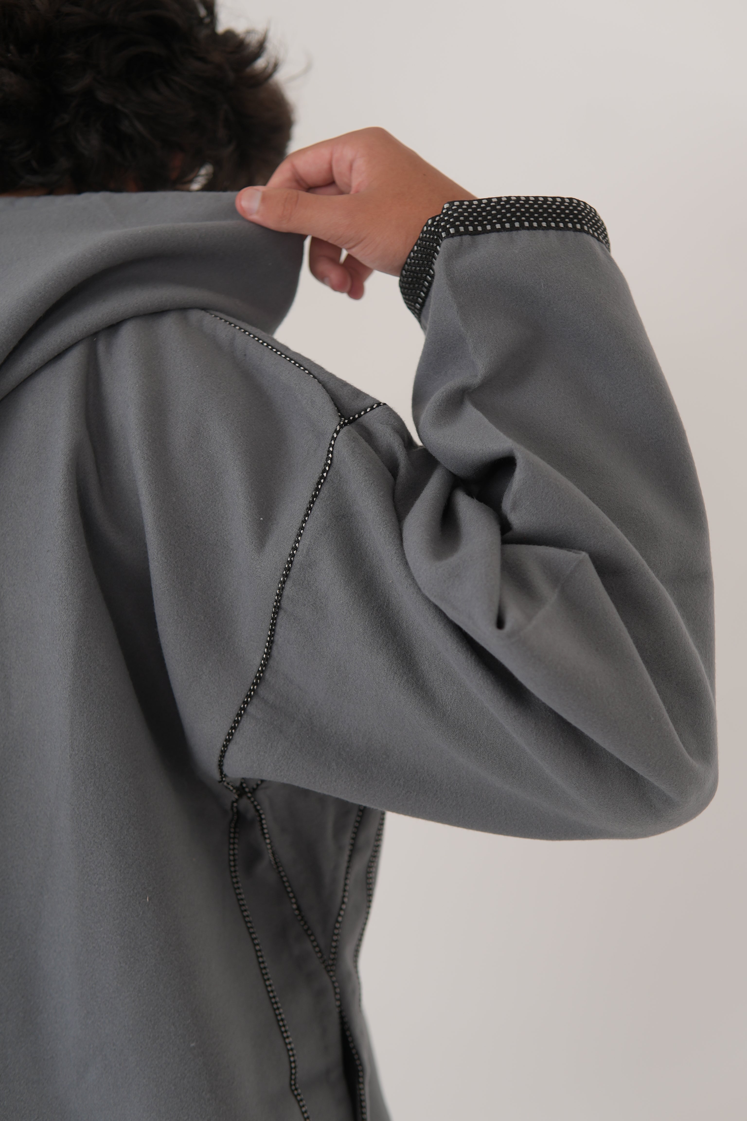 Men's Grey Djellaba Moroccan