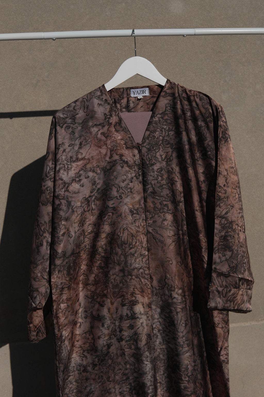 Avenra Printed Abaya 2 Piece Set – Sunset Marble Modest Abaya with Hijab