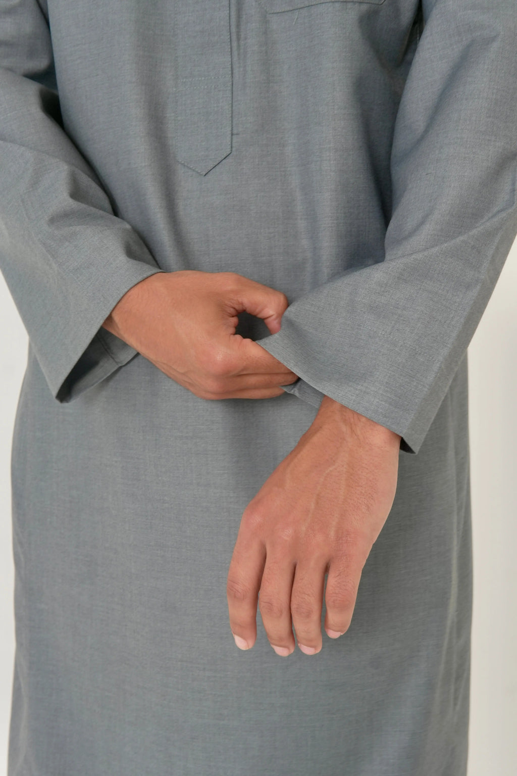 Classic Heather Grey Saudi Thobe product detail – From #1 Shop YAZIR – YAZIRCO