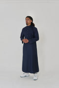 Classic Navy Saudi Thobe front view – From #1 Shop YAZIR – YAZIRCO