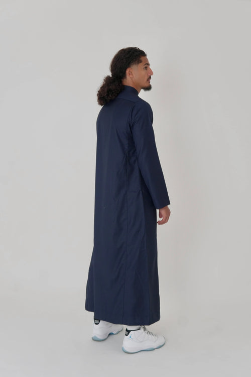Classic Navy Saudi Thobe product detail – From #1 Shop YAZIR – YAZIRCO