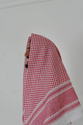 Saudi White & Red Scarf front view – From #1 Shop YAZIR – YAZIRCO
