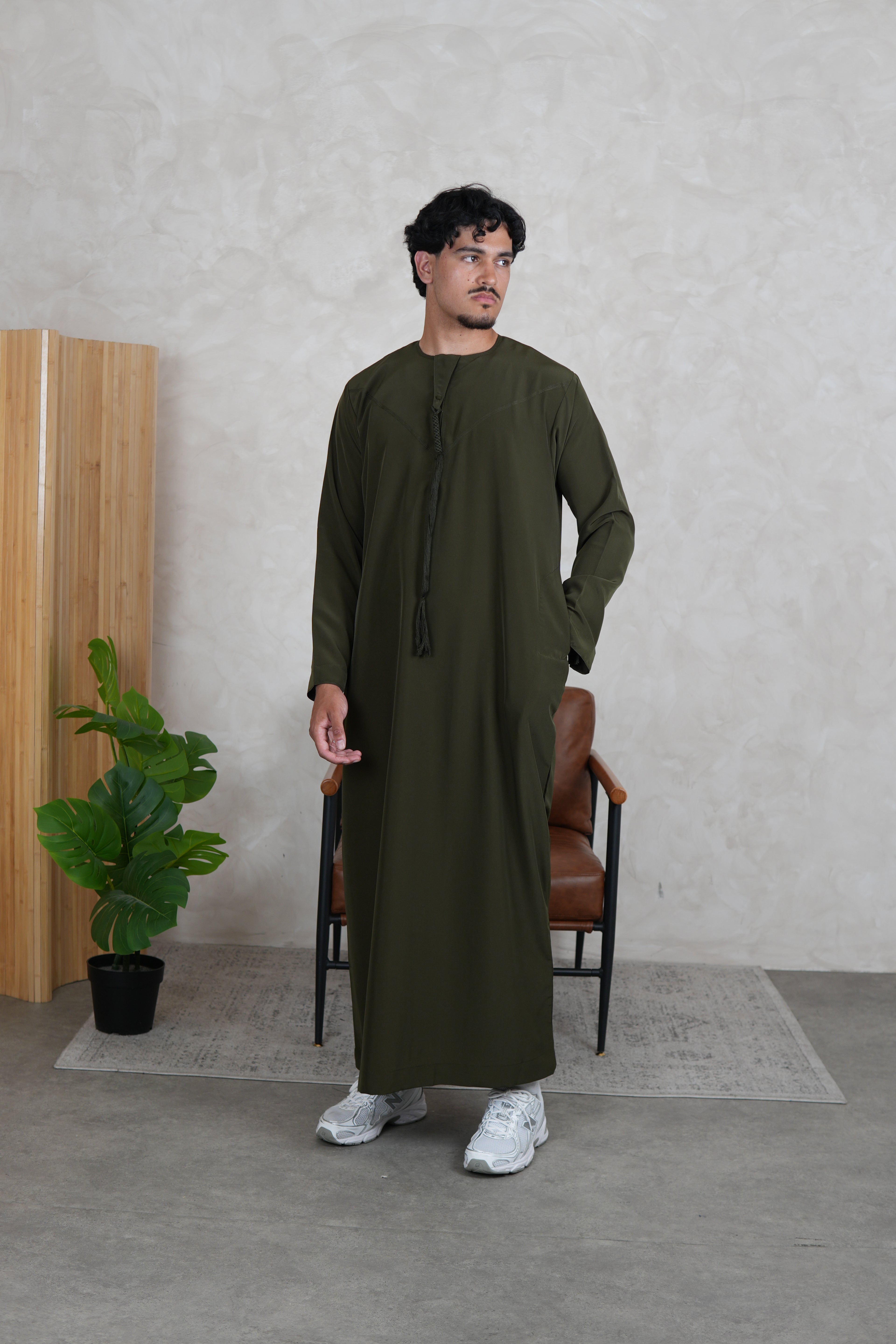 Luxury Khaki Lightweight Zibda Emirati Thobe
