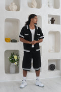 Men’s Black Crochet Knit Awrah Shorts product detail – From #1 Shop YAZIR – YAZIRCO