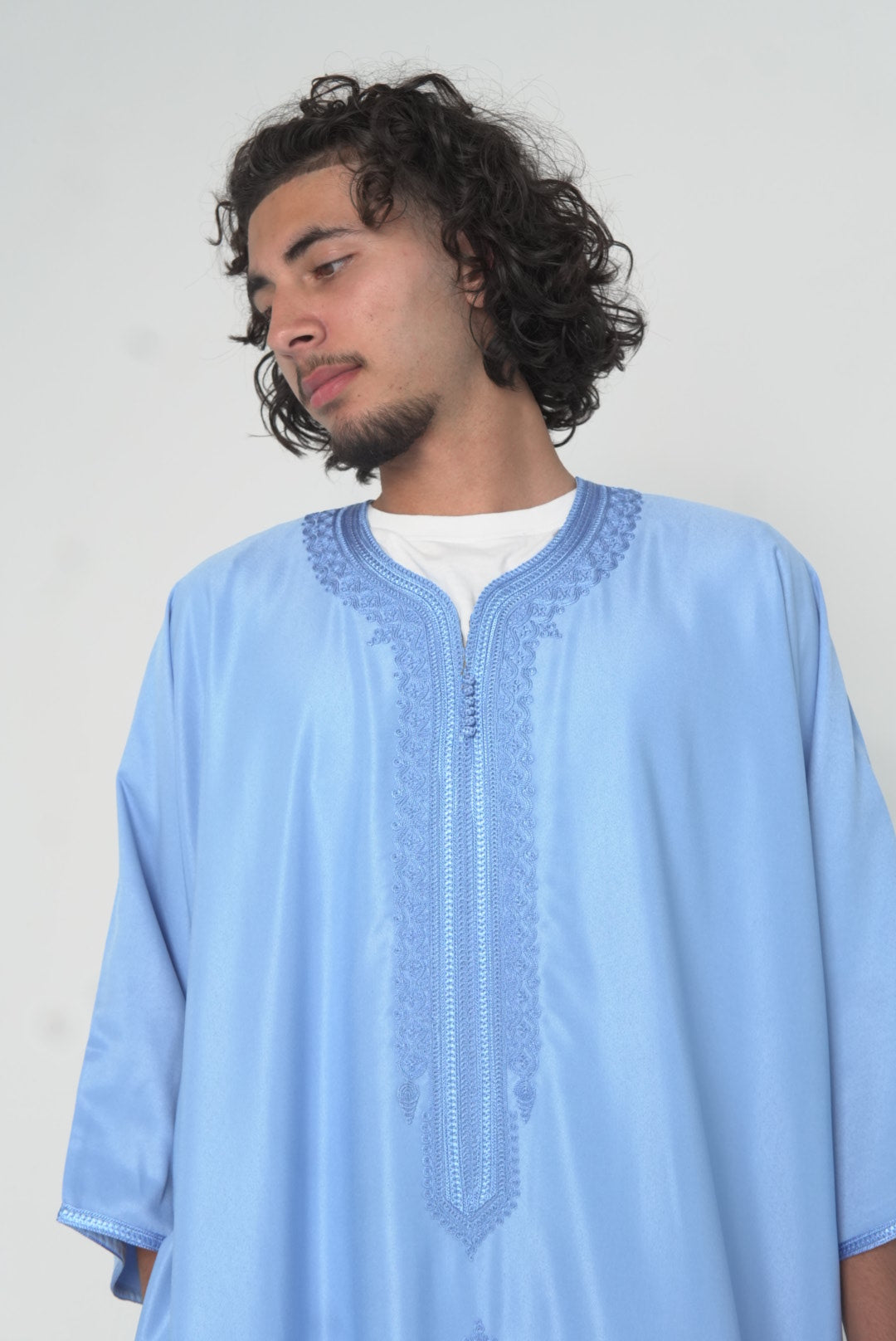 Men's Moroccan Blue Gandoura