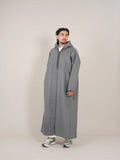 Grey Moroccan Djellaba Thobe - Luxury Jubbah Made in Morocco