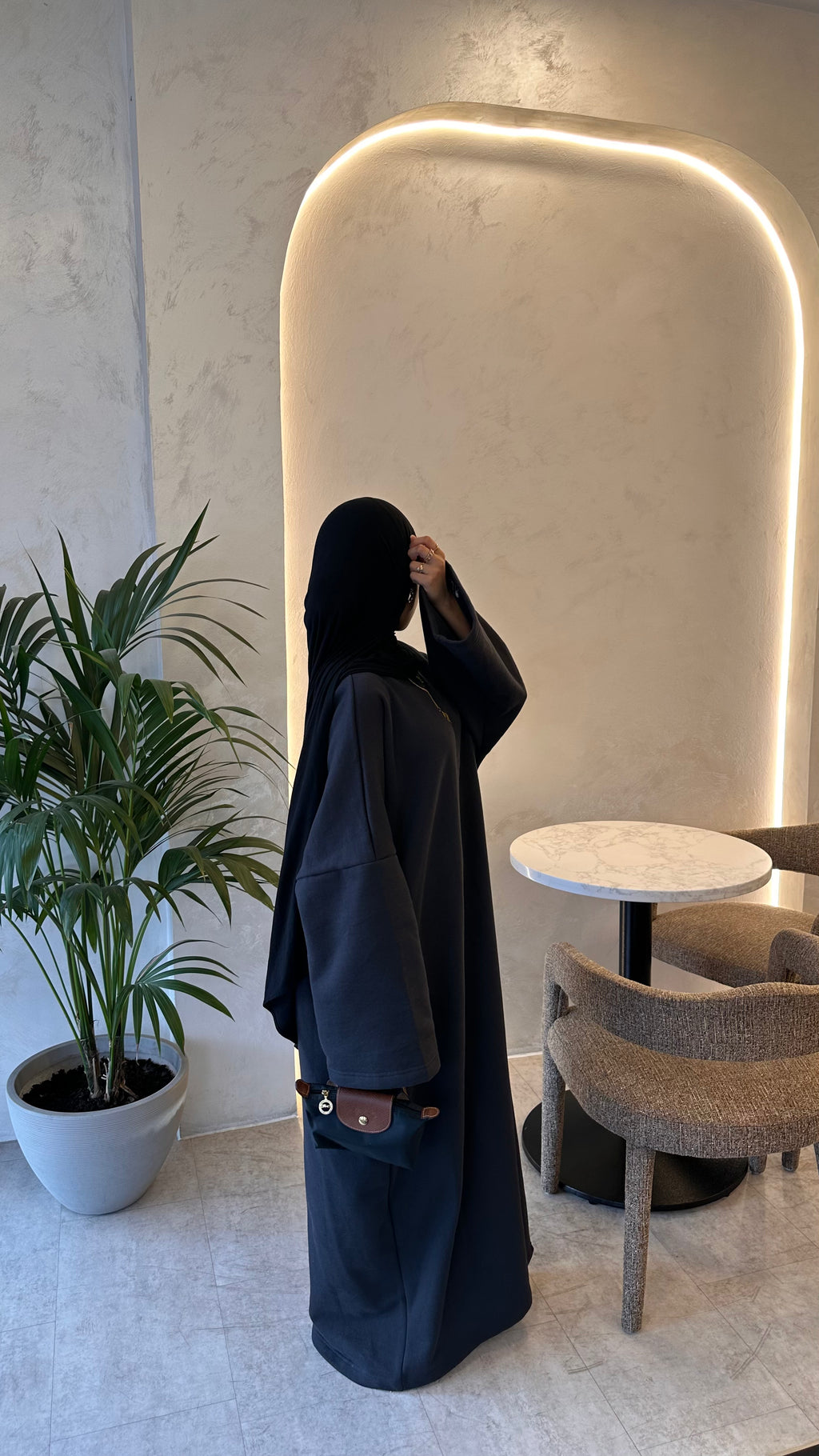 Layla Black Premium Winter Abaya – Winter Edition