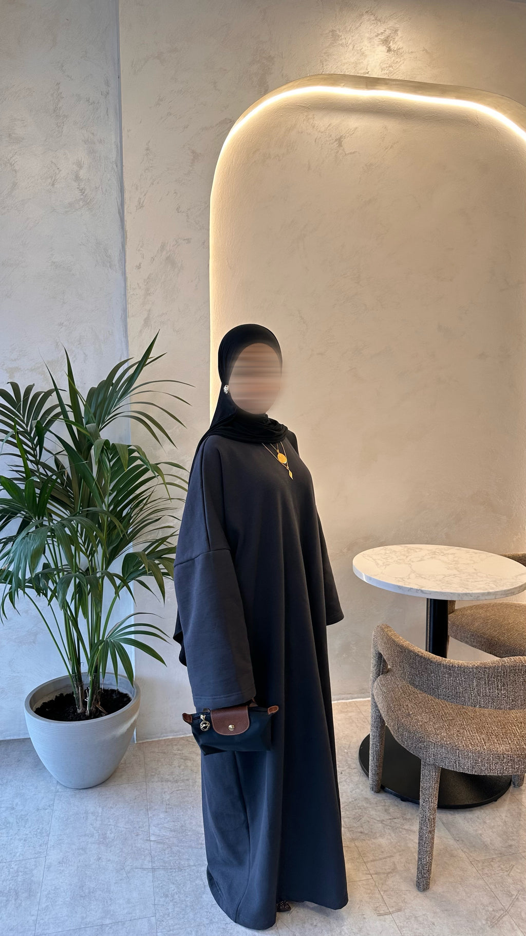 Layla Black Premium Winter Abaya – Winter Edition