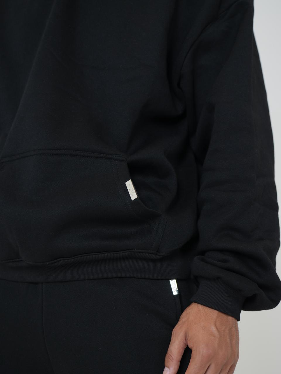 The Blank Black Hoodie