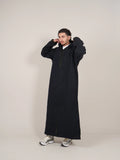 Navy Blue Moroccan Djellaba Thobe - Luxury Jubbah Made in Morocco - YAZIR Winter