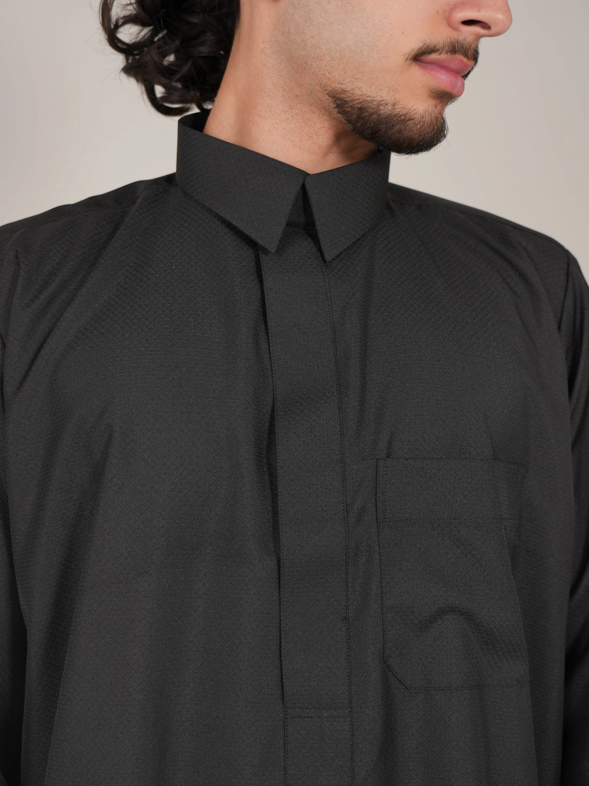 Premium Black Diamond Saudi Thobe product detail – From #1 Shop YAZIR – YAZIRCO