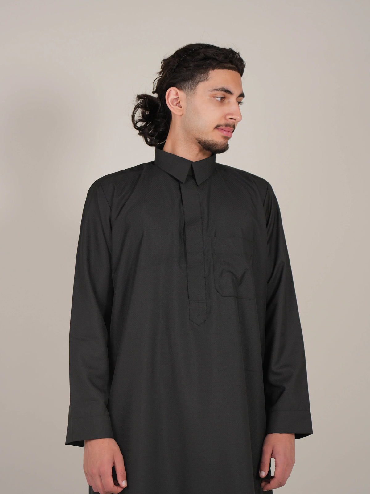 Premium Black Diamond Saudi Thobe product detail – From #1 Shop YAZIR – YAZIRCO
