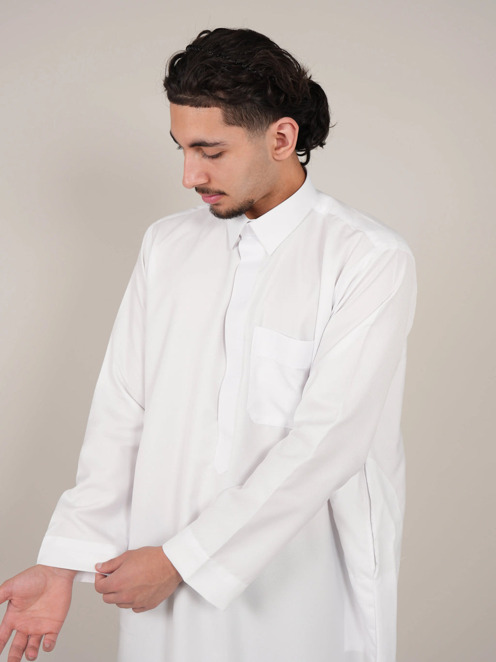 Premium Black Diamond Saudi Thobe product detail – From #1 Shop YAZIR – YAZIRCO