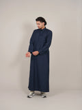 Premium Navy Diamond Saudi Thobe product detail – From #1 Shop YAZIR – YAZIRCO
