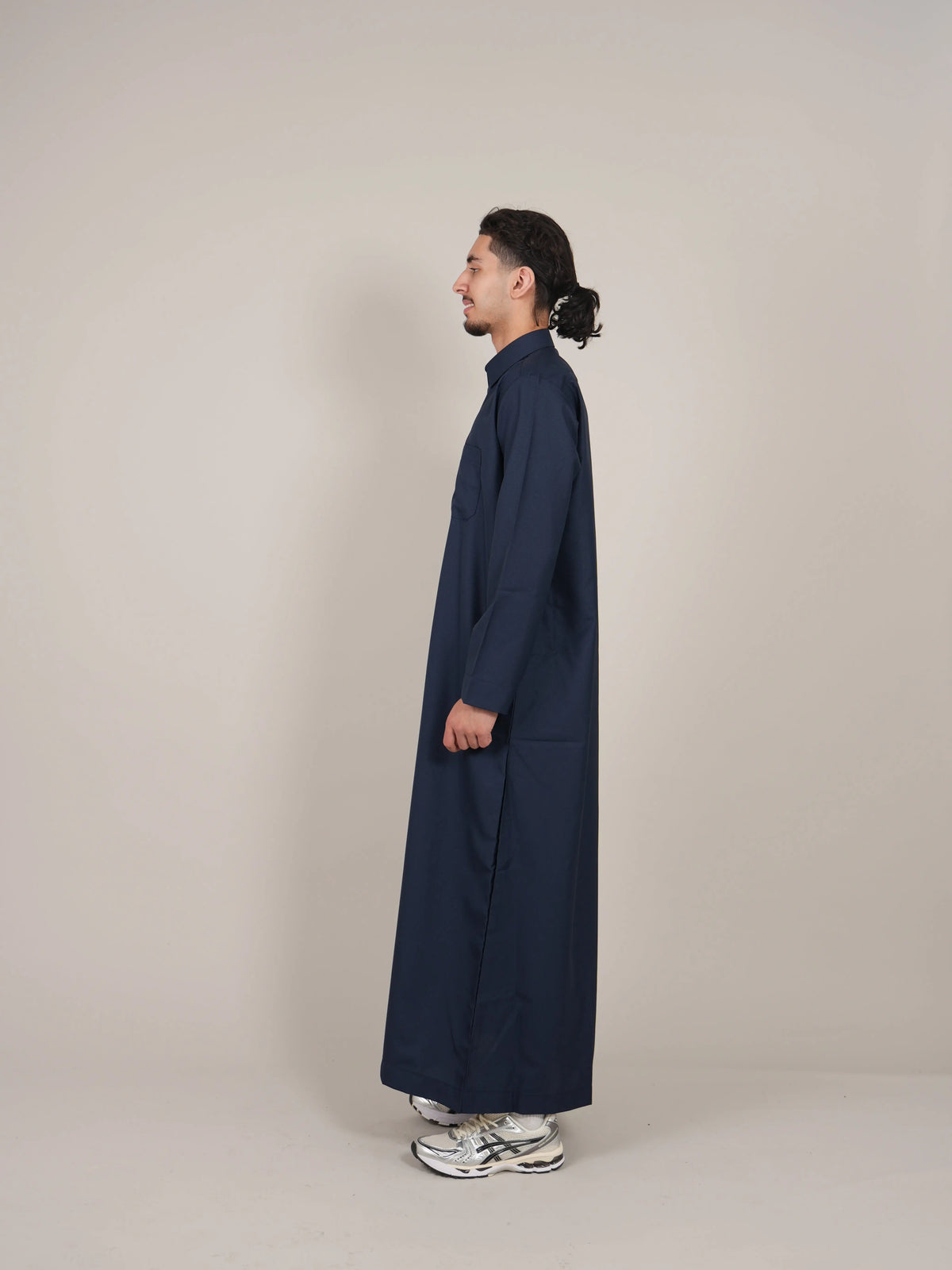 Premium Navy Diamond Saudi Thobe product detail – From #1 Shop YAZIR – YAZIRCO