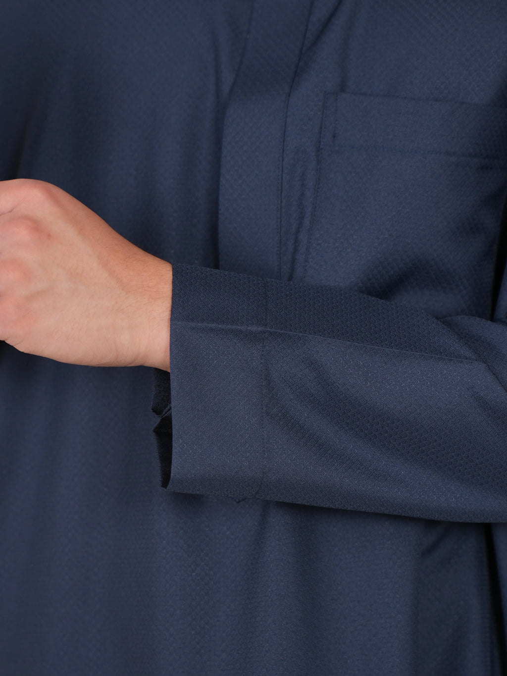 Premium Navy Diamond Saudi Thobe product detail – From #1 Shop YAZIR – YAZIRCO