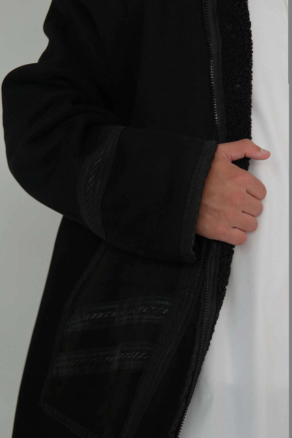 Men’s Black Farwa Coat product detail – From #1 Shop YAZIR – YAZIRCO